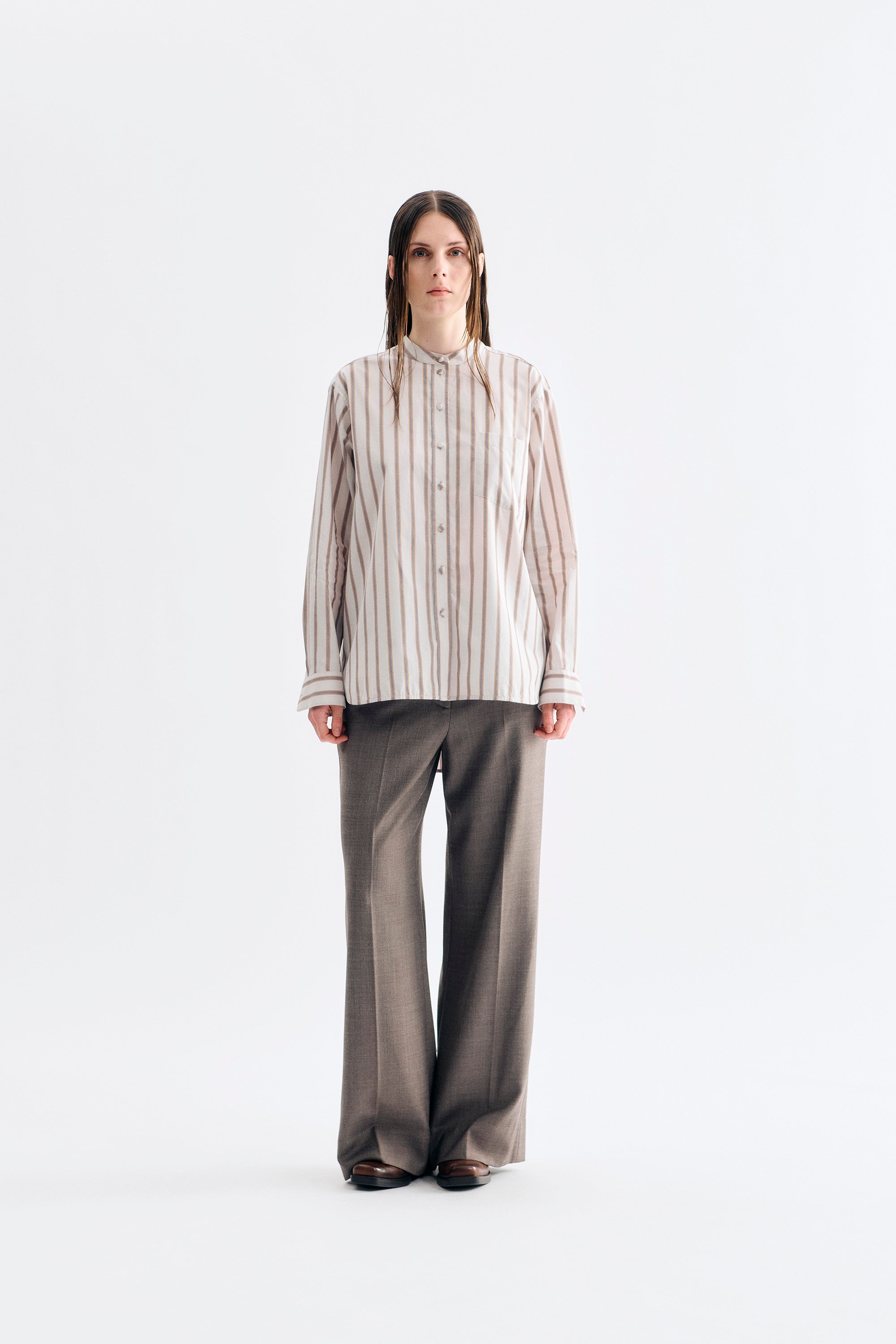 Lovechild 1979 Edgar Shirt Shirt 189 Egret Multi Stripe
